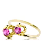 Amethyst 14 Karat Gelbgold Ring Vintage vrc266y